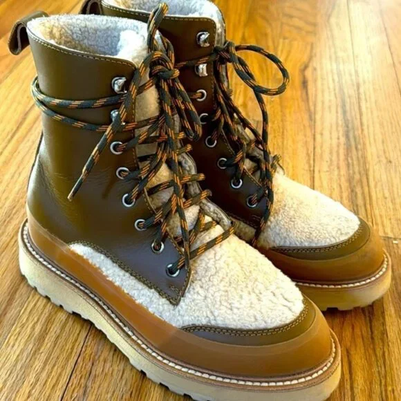 Ulla Johnson x Diemme Etna Boots Tapenade 38.5 - Picture 2 of 5